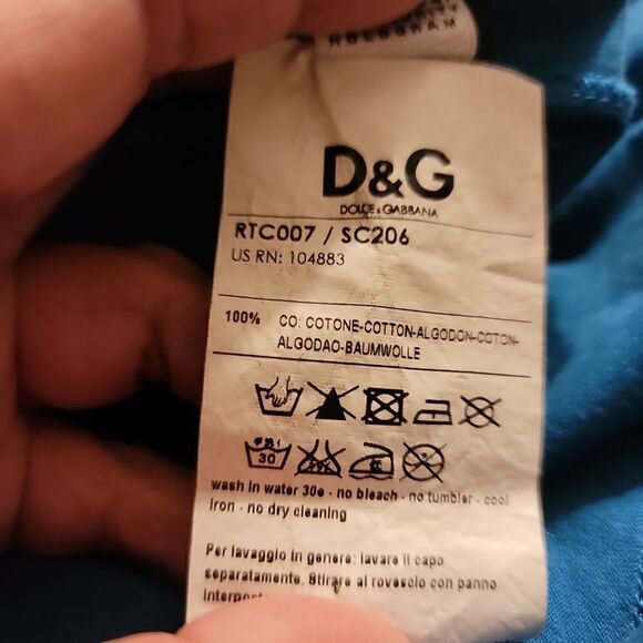 Dolce &Gabbana RARE Greta Garbo Tee Shirt Vintage 90's Size 48 US 38/M With COA - Picture 9 of 13